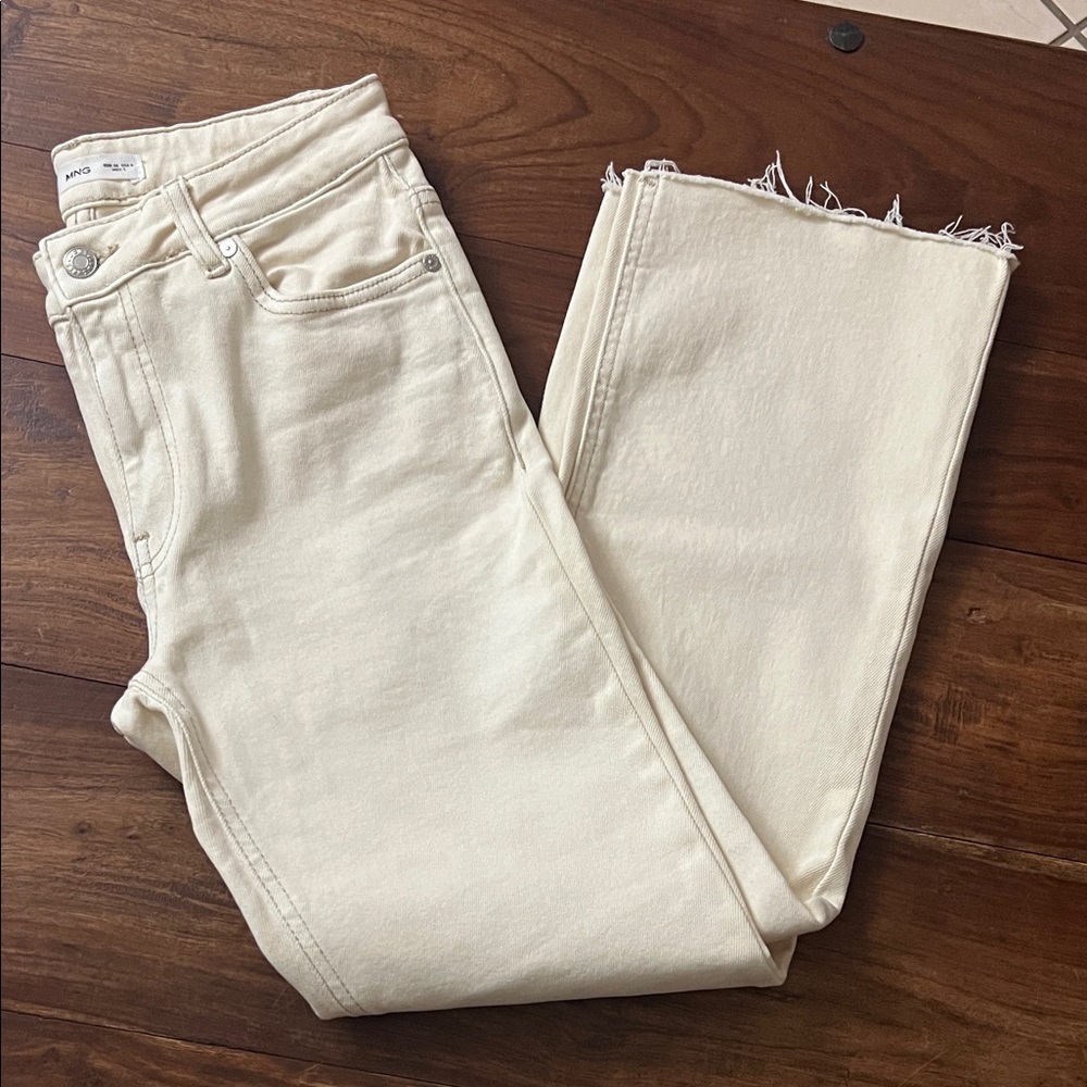 MNG Women's Cream Jeans